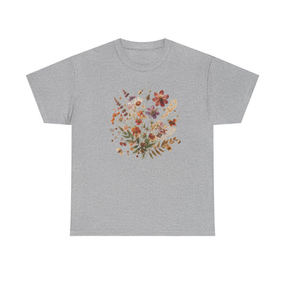 Wild Flowers T-Shirt, Floral Nature T-Shirt, Cottagecore Shirt - PopCultureByDesign36