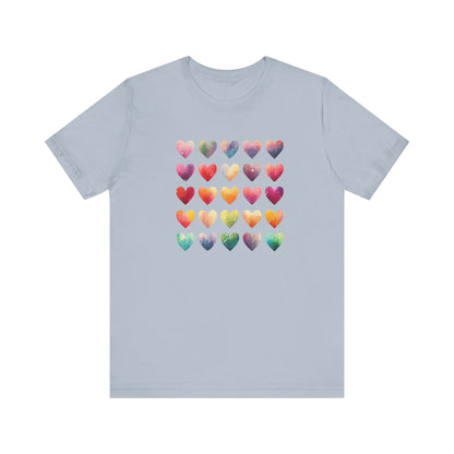 Bohemian Artsy Watercolor Shirt, Watercolor Tee, Watercolor Heart Tee - PopCultureByDesign36