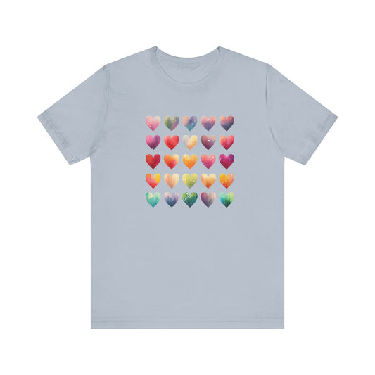 Bohemian Artsy Watercolor Shirt, Watercolor Tee, Watercolor Heart Tee - PopCultureByDesign36