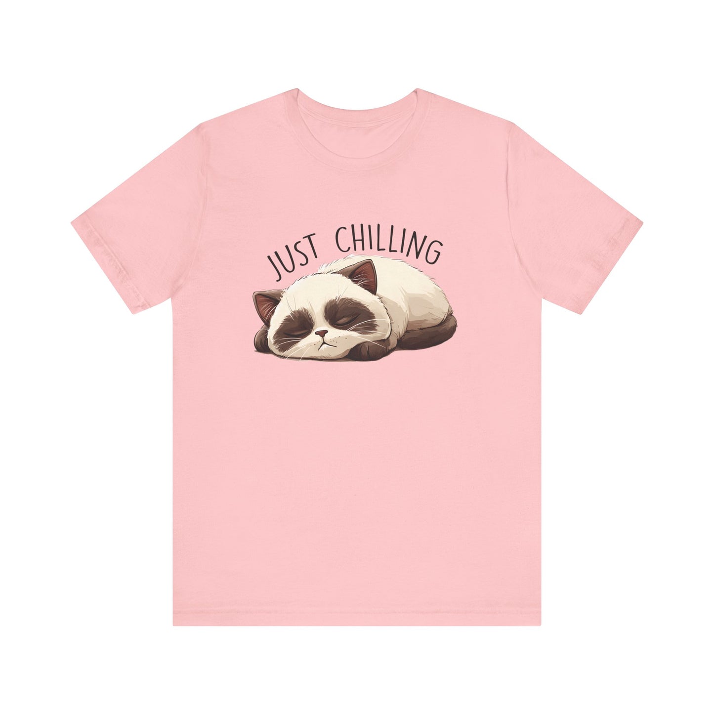 Just Chilling, Lazy Cat Shirt, Cute Cat Shirt, Cat Lover Gift, Funny Cat Shirt - PopCultureByDesign36