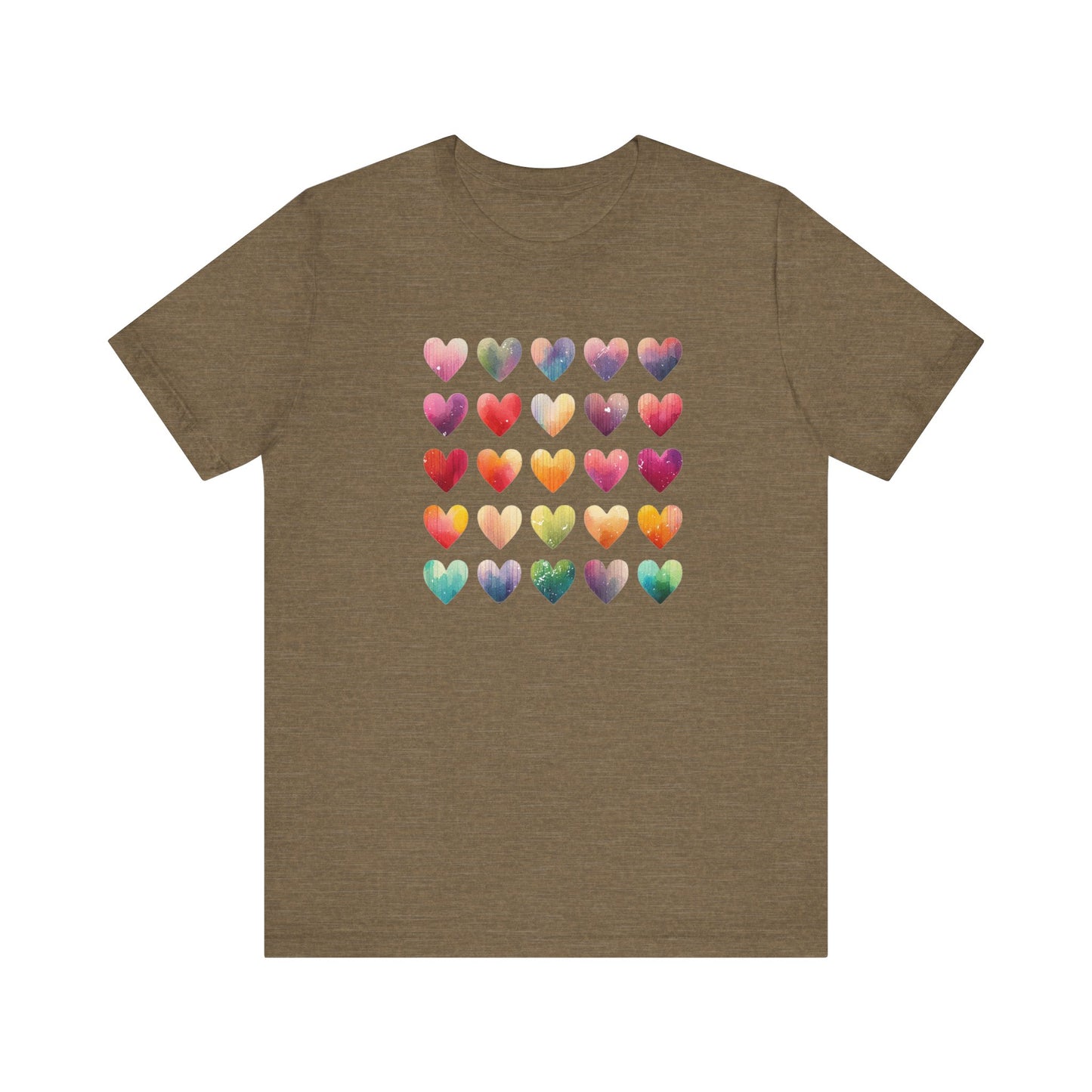 Bohemian Artsy Watercolor Shirt, Watercolor Tee, Watercolor Heart Tee - PopCultureByDesign36