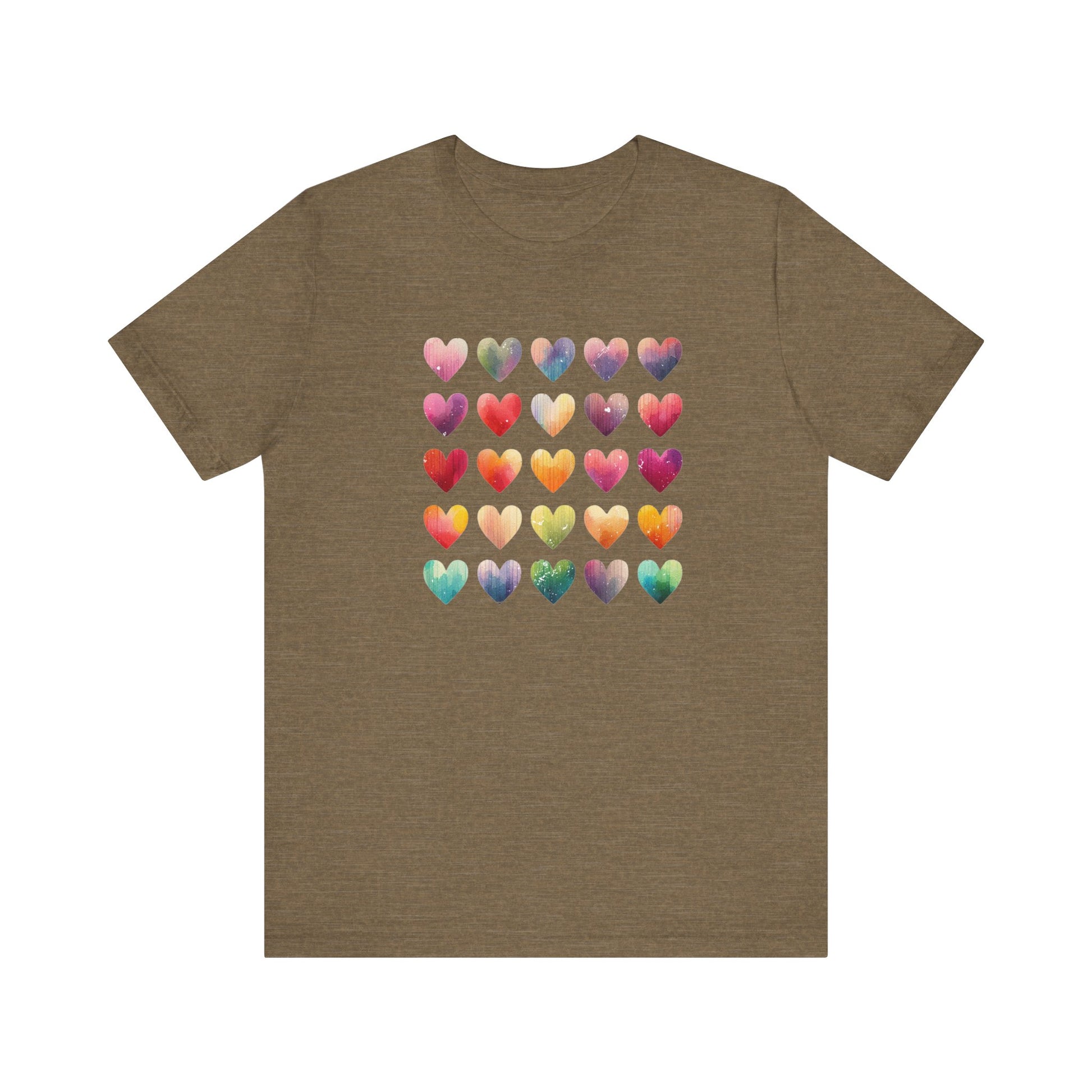 Bohemian Artsy Watercolor Shirt, Watercolor Tee, Watercolor Heart Tee - PopCultureByDesign36