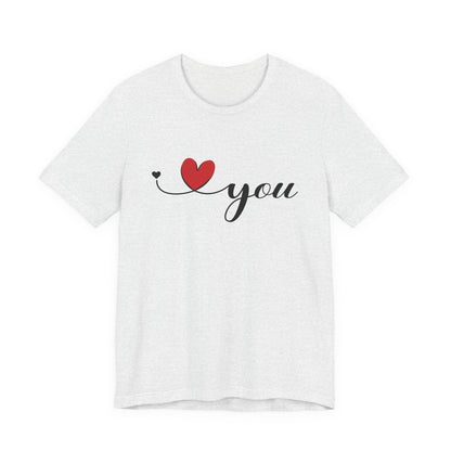 I Love You Shirt, Love Shirt, Valentines Day Shirt, I Love You Minimalist Shirt - PopCultureByDesign36