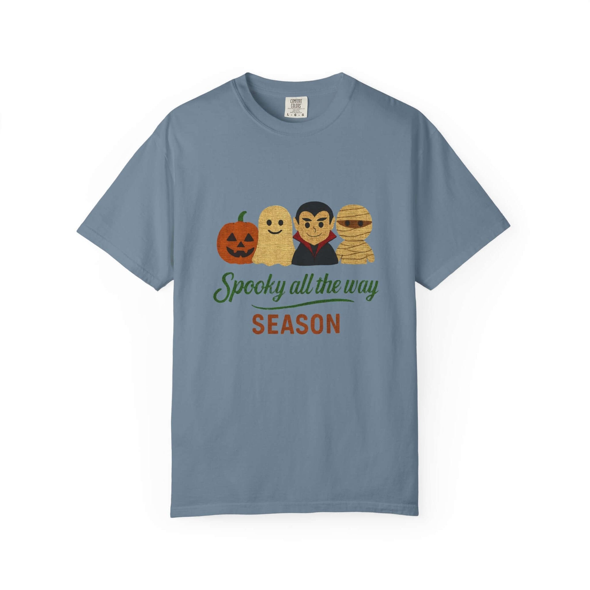 Spooky All The Way Halloween T-shirt, Pumpkin, Ghost, Dracula, Mummy Shirt - PopCultureByDesign36