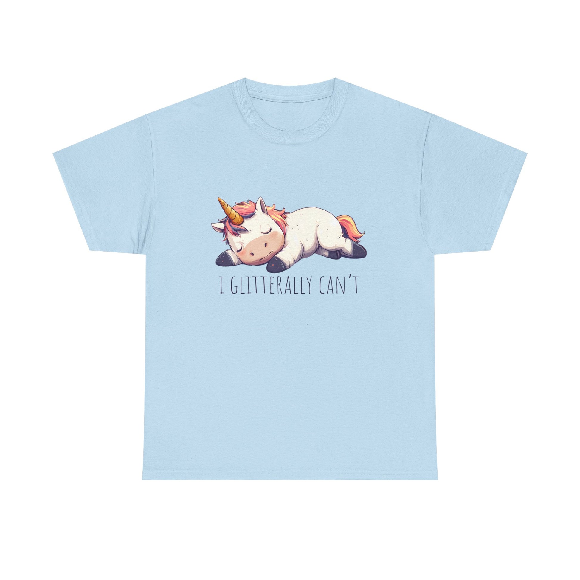 I glitterly can't, cute unicorn shirt, lazy unicorn shirt, funny unicorn shirt - PopCultureByDesign36