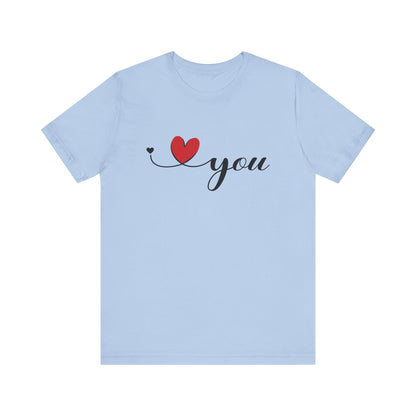 I Love You Shirt, Love Shirt, Valentines Day Shirt, I Love You Minimalist Shirt - PopCultureByDesign36