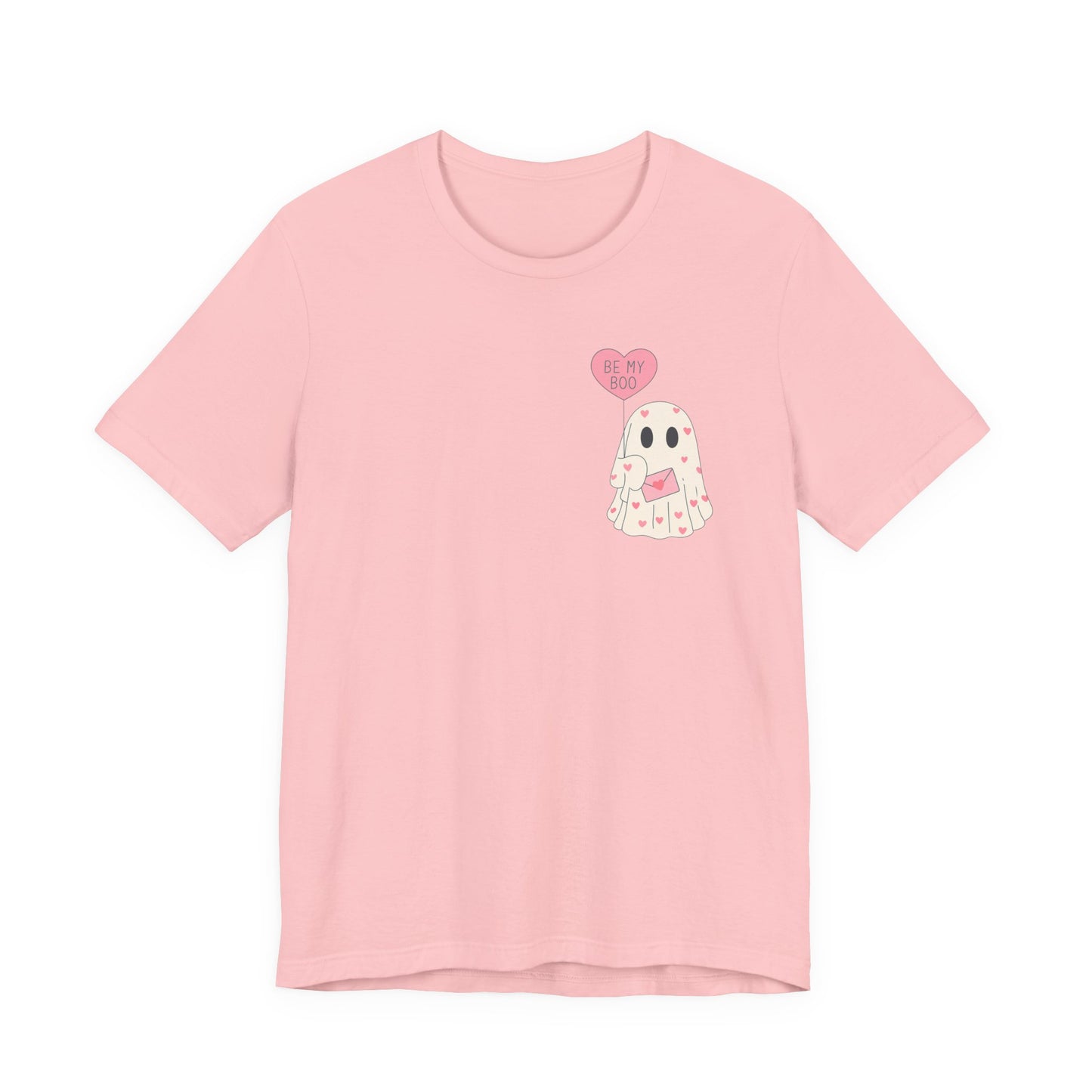 Valentine's 'Be My Boo' Ghost Tee — Cute Ghost Holding 'Be Mine' Balloon