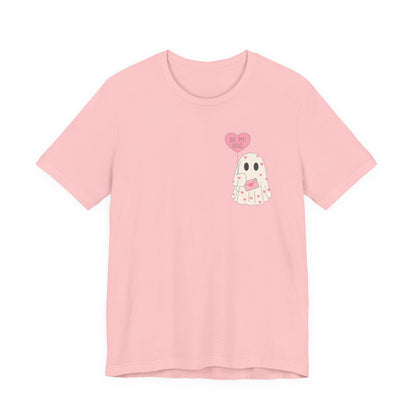 Valentine's 'Be My Boo' Ghost Tee — Cute Ghost Holding 'Be Mine' Balloon