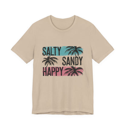 Salty Sandy Happy T-Shirt, Sandy Toes Salty Breeze Tee - PopCultureByDesign36