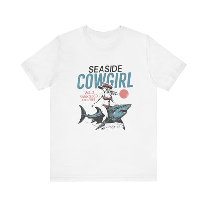 Seaside cowgirl retro summer Shirt, Western beach Shirt, Wild sunkissed Shirt - PopCultureByDesign36