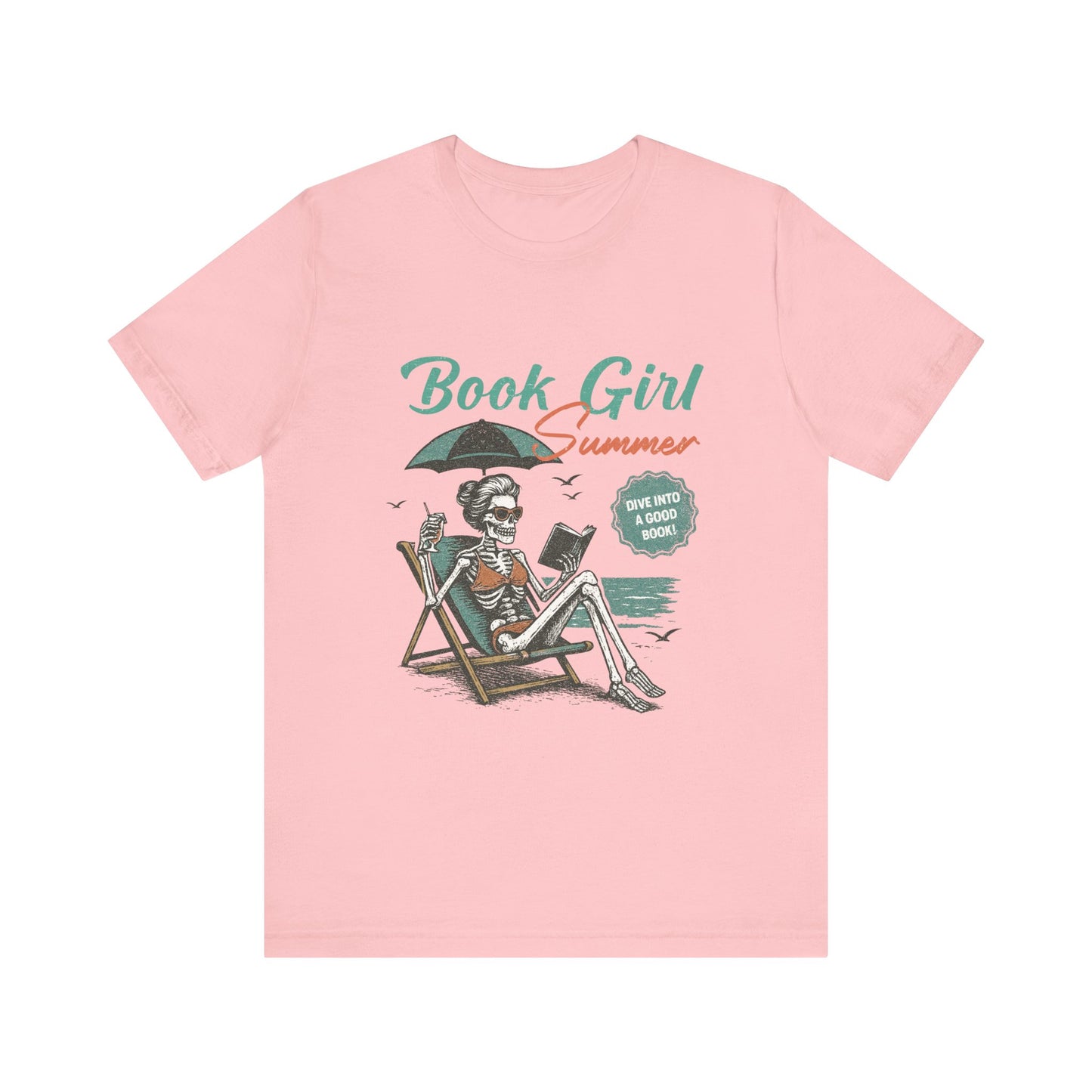 Book Girl Summer Shirt, Reading Lover Tee, Literary Bookworm Top - PopCultureByDesign36