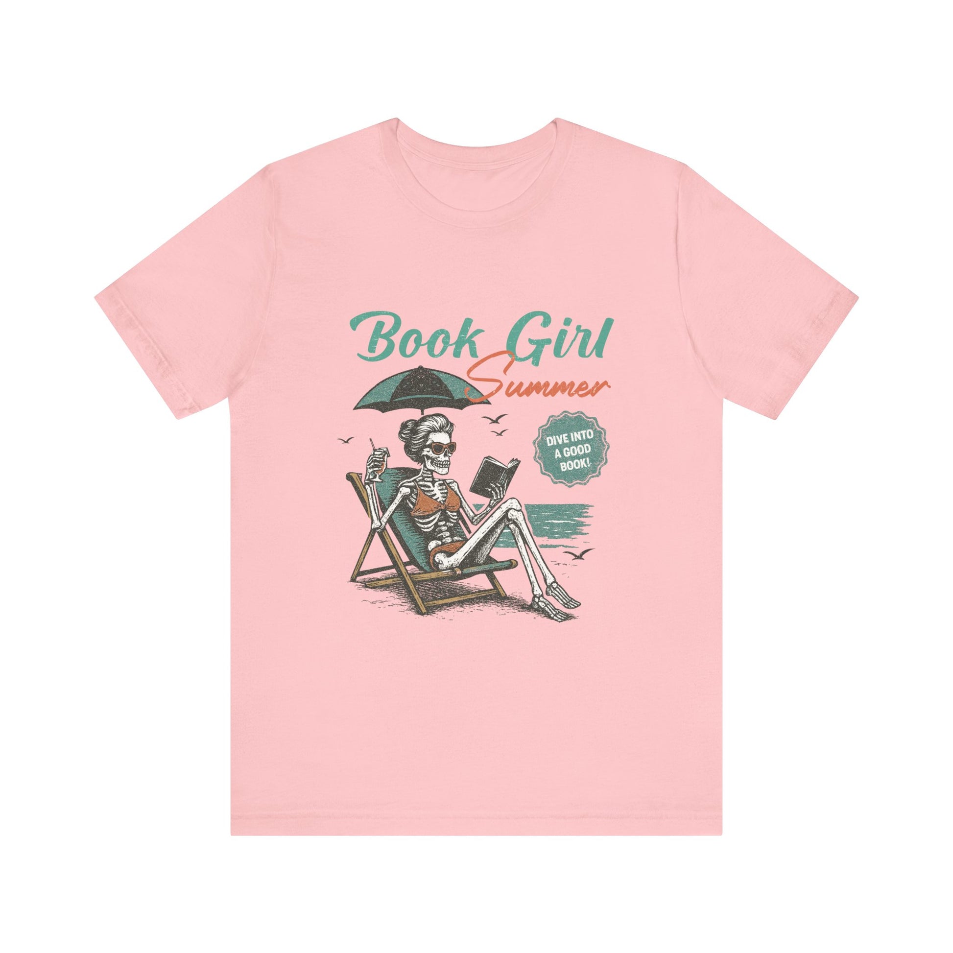 Book Girl Summer Shirt, Reading Lover Tee, Literary Bookworm Top - PopCultureByDesign36