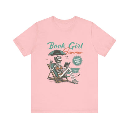 Book Girl Summer Shirt, Reading Lover Tee, Literary Bookworm Top - PopCultureByDesign36