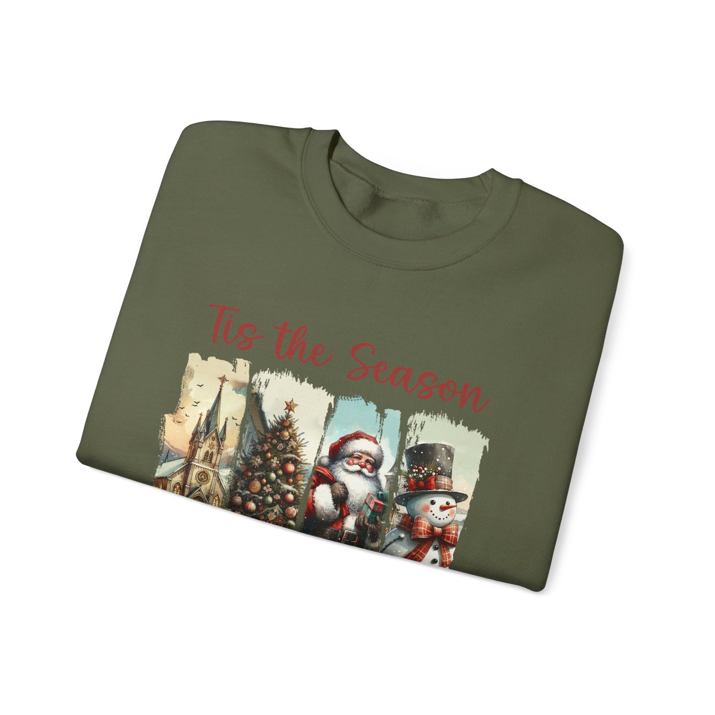 Tis The Season Sweatshirt, Merry Christmas Shirt, Christmas Sweatshirt - PopCultureByDesign36