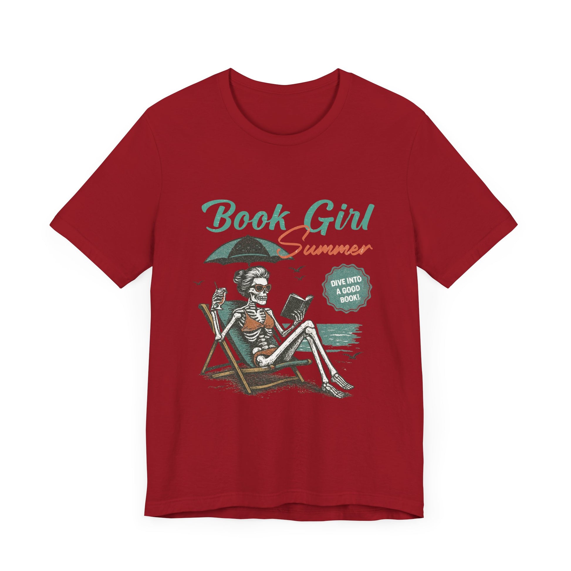 Book Girl Summer Shirt, Reading Lover Tee, Literary Bookworm Top - PopCultureByDesign36