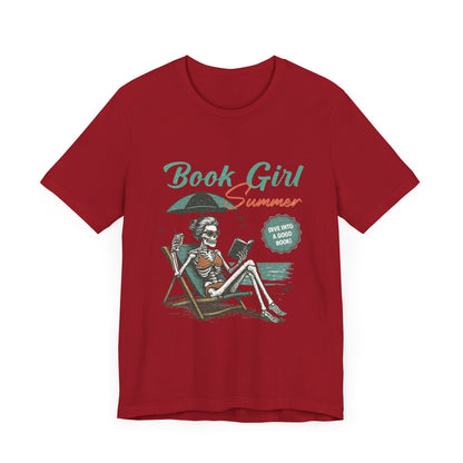 Book Girl Summer Shirt, Reading Lover Tee, Literary Bookworm Top - PopCultureByDesign36