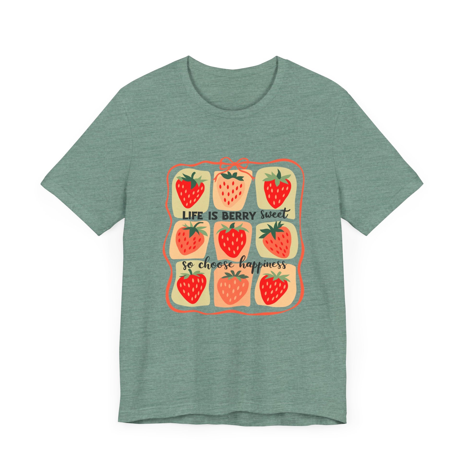 Life is Sweet TShirt, Strawberry Positive Vibe Tee, Kindness Berry Shirt - PopCultureByDesign36