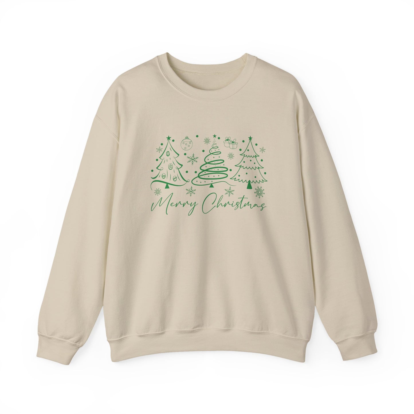 Boho Style Merry Christmas Sweatshirt, Cozy Christmas Outfit - PopCultureByDesign36