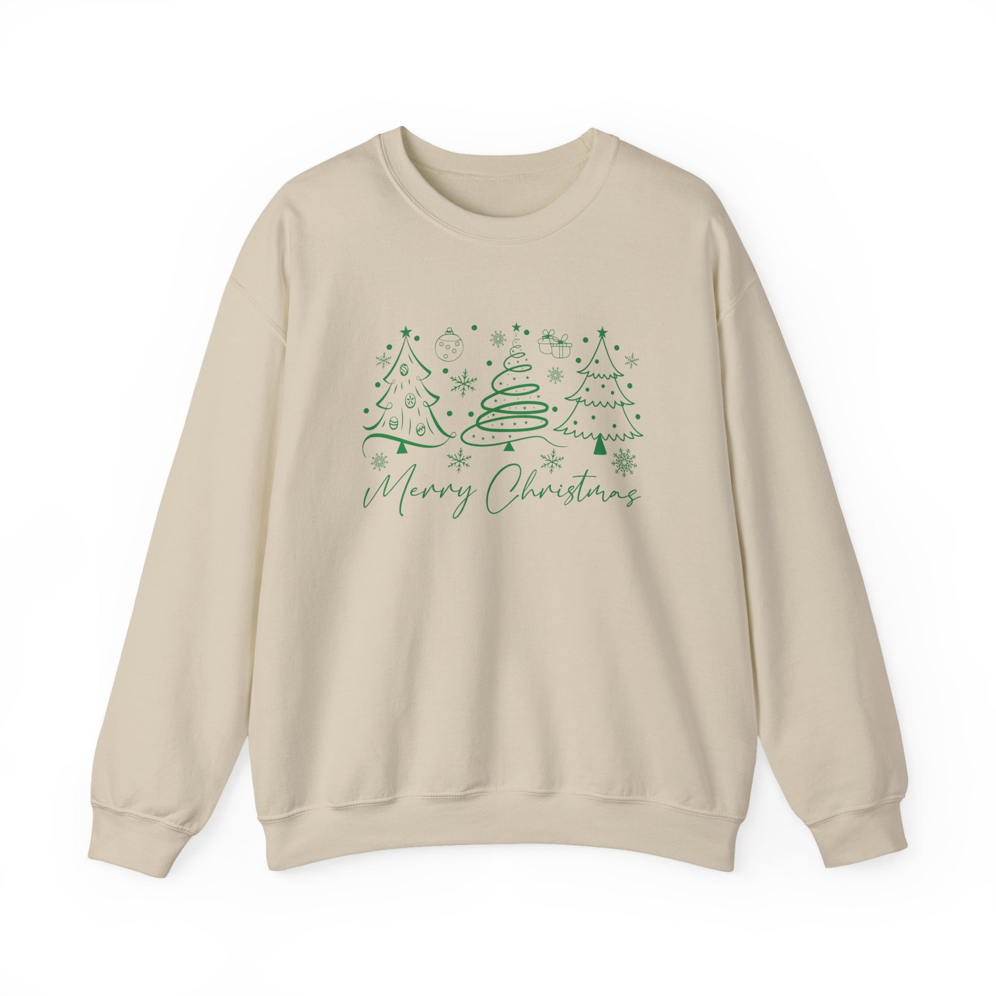 Boho Style Merry Christmas Sweatshirt, Cozy Christmas Outfit - PopCultureByDesign36