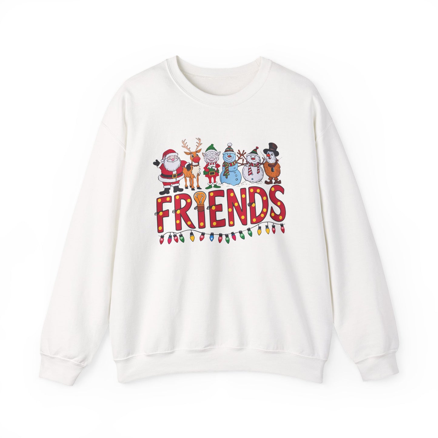 Christmas Santa and Friends Sweatshirt, Holiday Festive Crewneck - PopCultureByDesign36