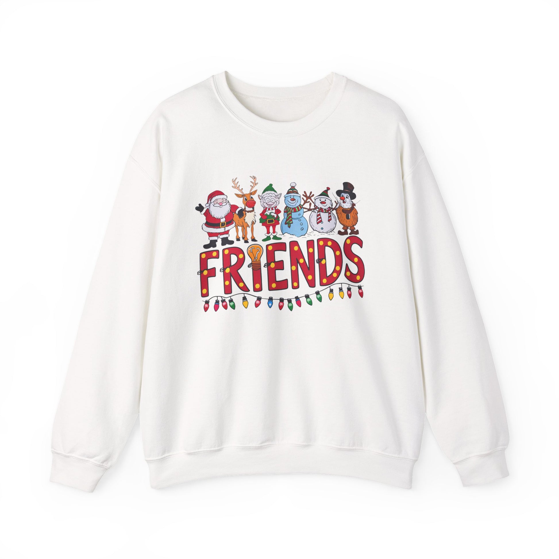 Christmas Santa and Friends Sweatshirt, Holiday Festive Crewneck - PopCultureByDesign36
