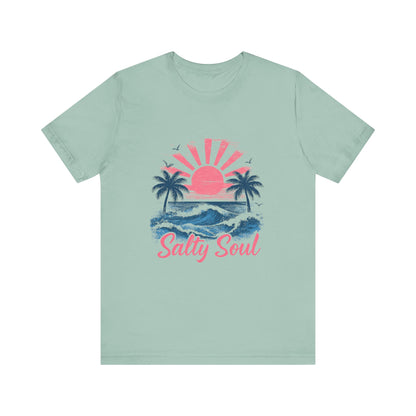Retro Salty Soul Shirt, Summer Salty Soul T-shirt, Trendy Summer Shirt - PopCultureByDesign36