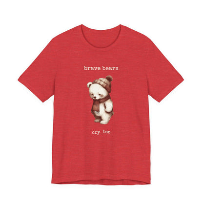 Brave Bears Cry Too Shirt, Vintage Bear Shirt, My tummy Hurts Shirt - PopCultureByDesign36