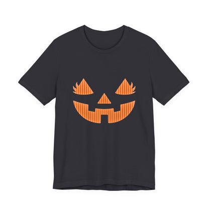 Halloween Pumpkin Tee, Spooky Shirt, Fall T-Shirt, Pumpkin Face Top - PopCultureByDesign36