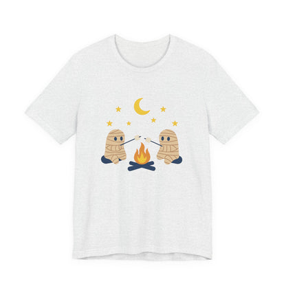 Camping Mummy Tee, Halloween Shirt, Spooky Camping Top - PopCultureByDesign36