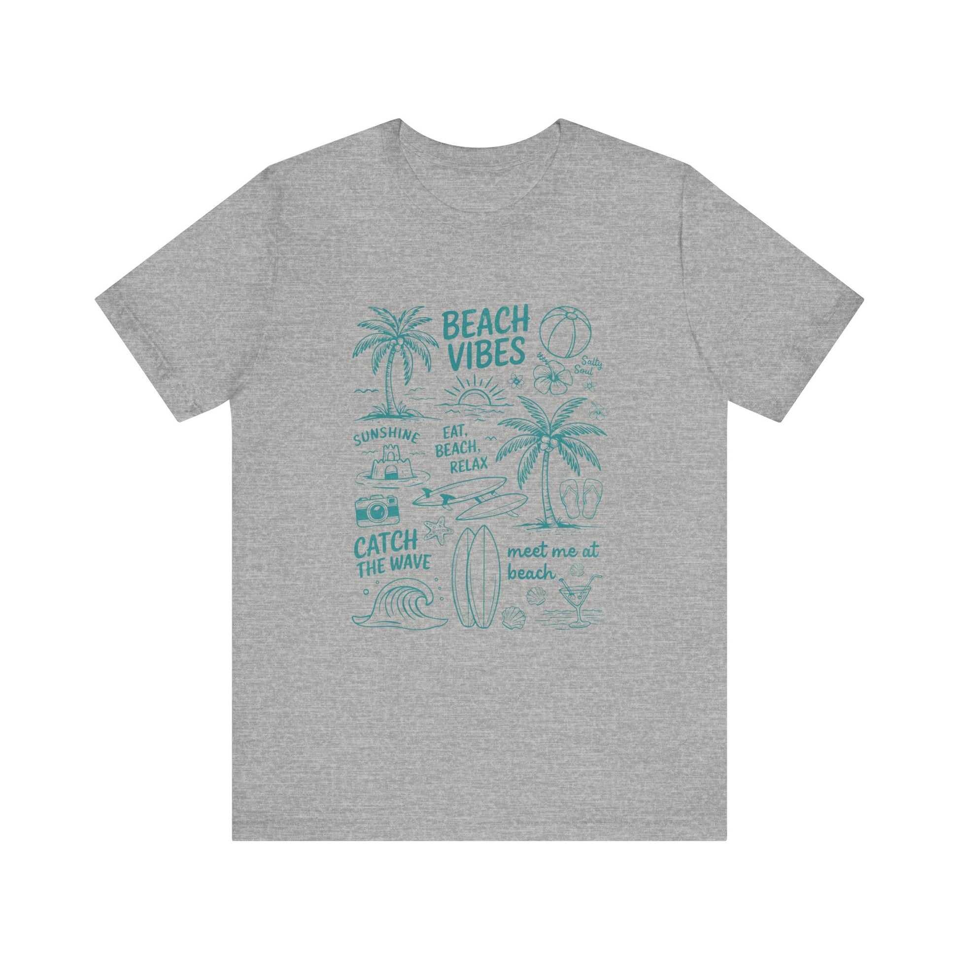 Beach Vibes Shirt, Ocean Lover Shirt, Summer T-Shirt, Sea Life Top - PopCultureByDesign36