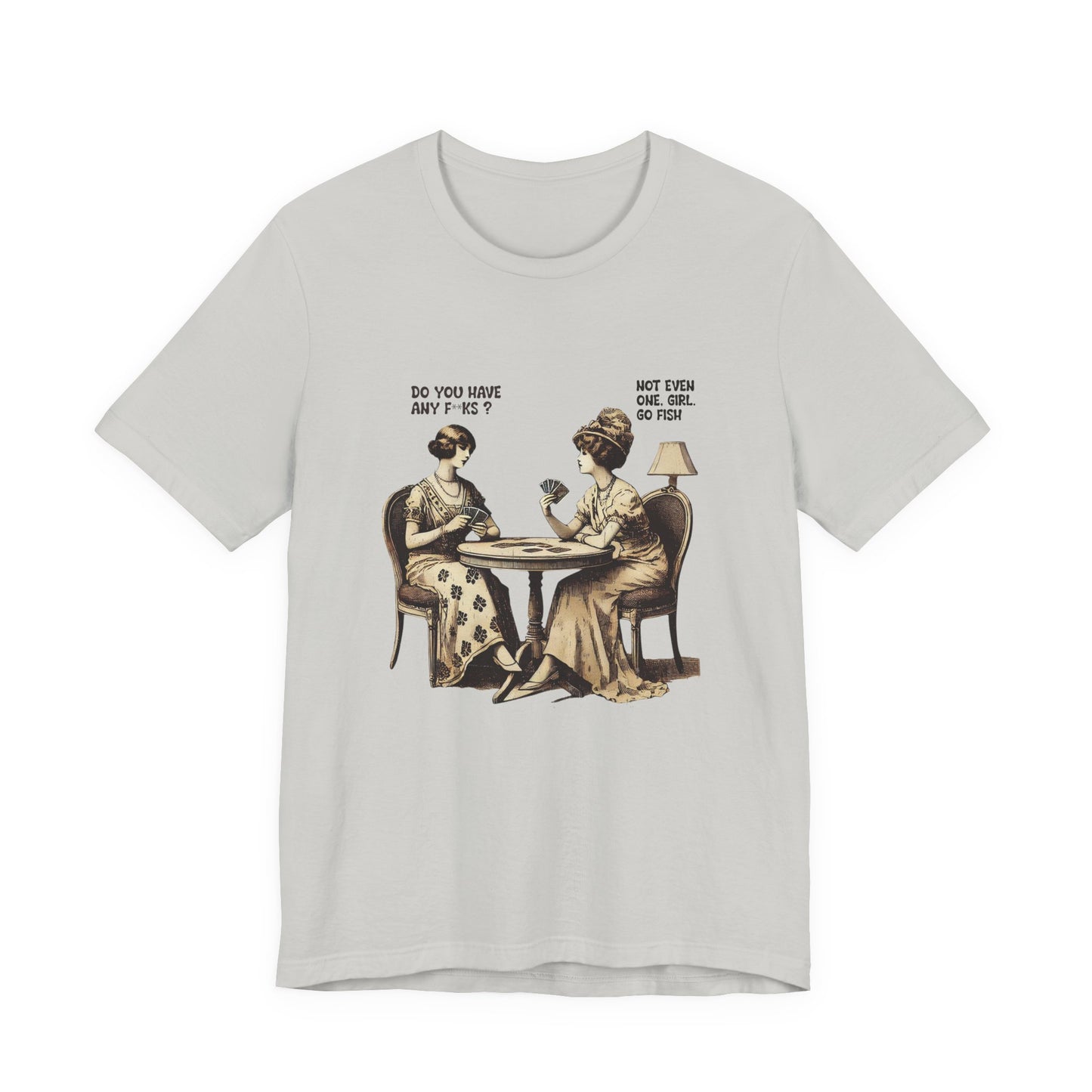 Funny Card Playing Tee, Card Playing Lovers Tee, Vintage Style Top - PopCultureByDesign36
