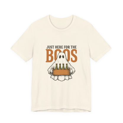 Halloween Shirt, I'm Just Here For The Boos Shirt, Halloween Ghost Shirt - PopCultureByDesign36