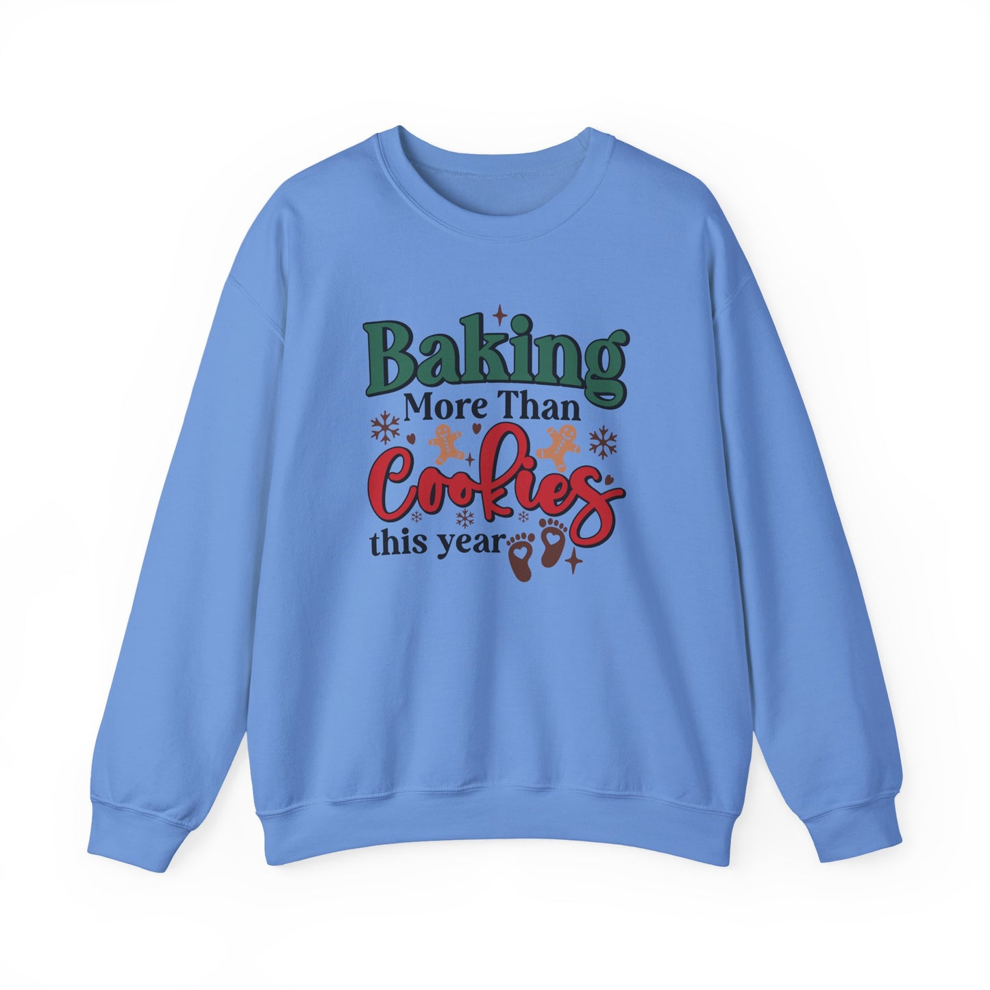Baking More Than Cookies This Year Sweatshirt, Pregnancy Reveal Sweatshirt - PopCultureByDesign36