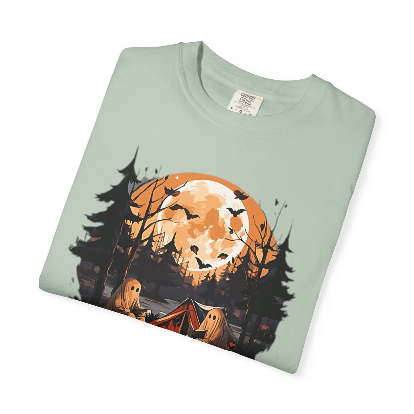 Cute Ghost Shirt, ghost reading Shirt, Cute campfire ghost - PopCultureByDesign36