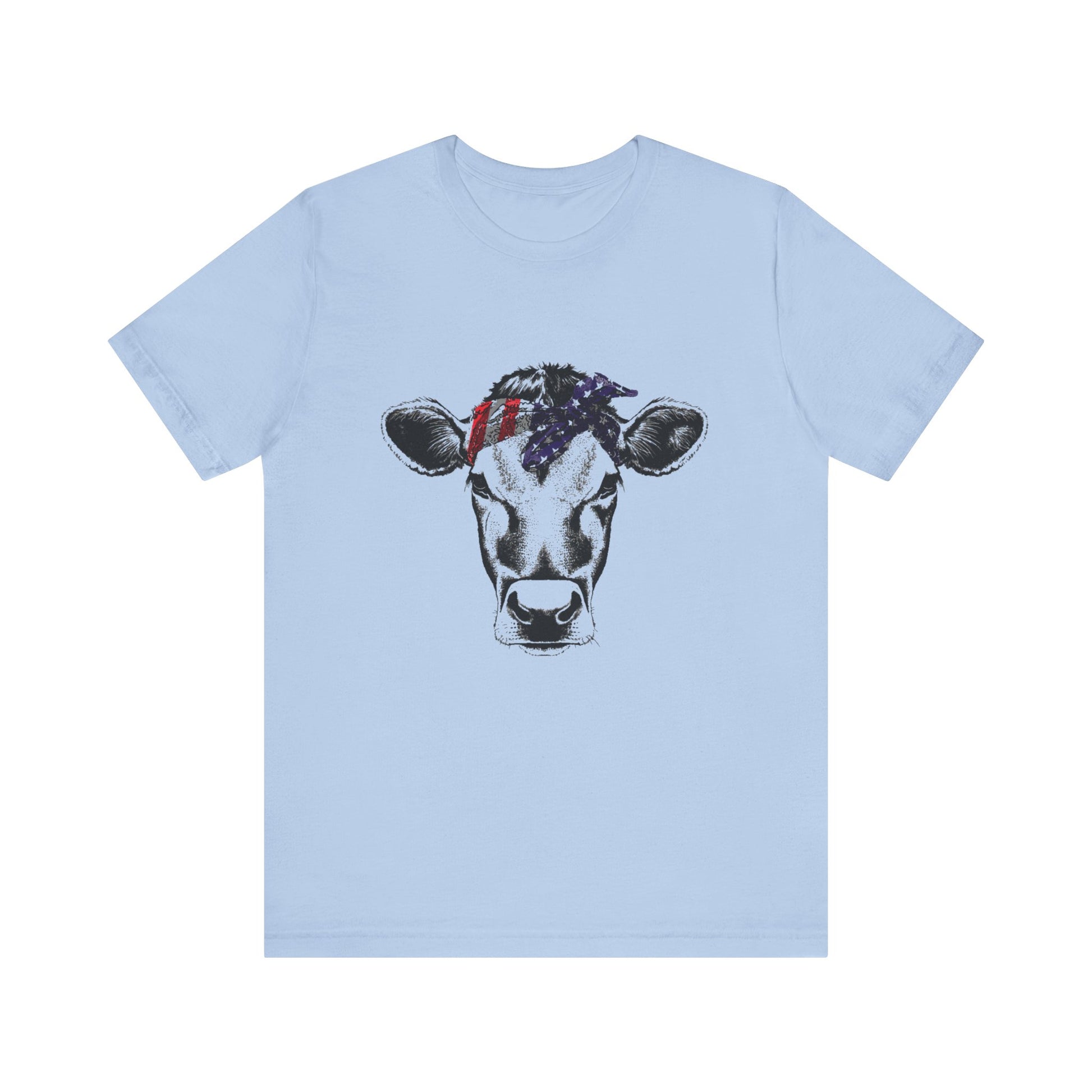 Highland Cow shirt, American Flag Shirt, Funny Cow Shirt, Independence Day - PopCultureByDesign36