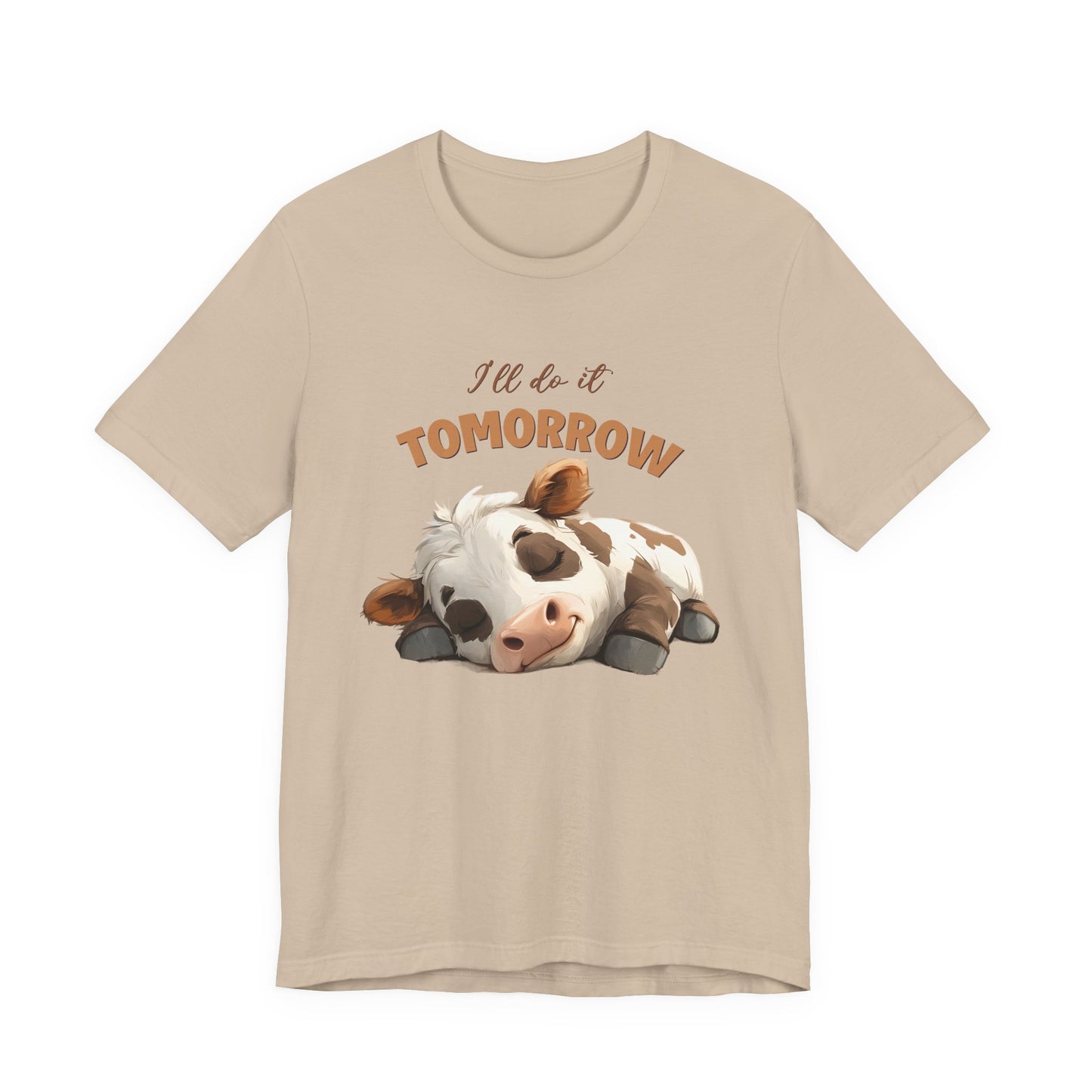 I'll do it tomorrow, Funny Cow shirt, Cow shirt, Cute Cow shirt - PopCultureByDesign36