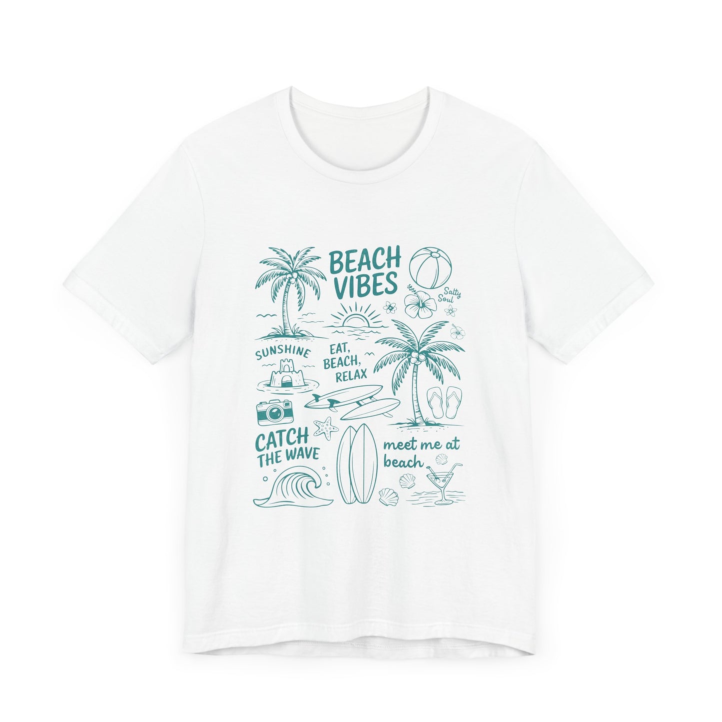 Beach Vibes Shirt, Ocean Lover Shirt, Summer T-Shirt, Sea Life Top - PopCultureByDesign36