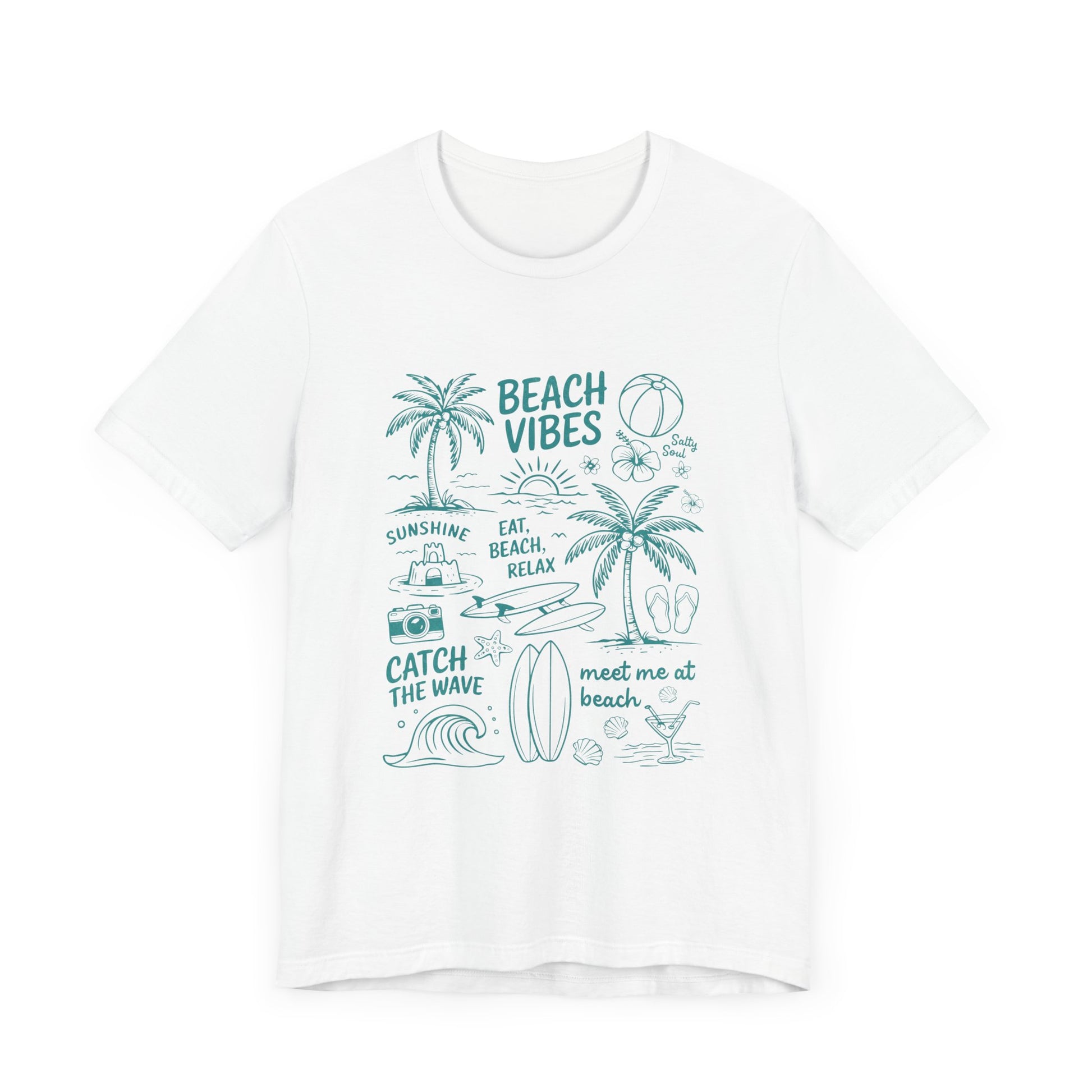 Beach Vibes Shirt, Ocean Lover Shirt, Summer T-Shirt, Sea Life Top - PopCultureByDesign36