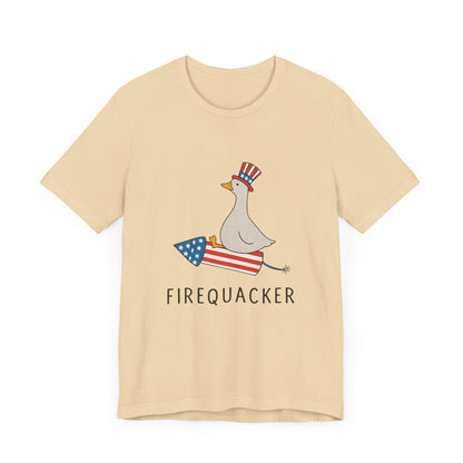 Firequacker Shirt, Funny Fourth Of July Shirt, Funny Goose Shirt - PopCultureByDesign36