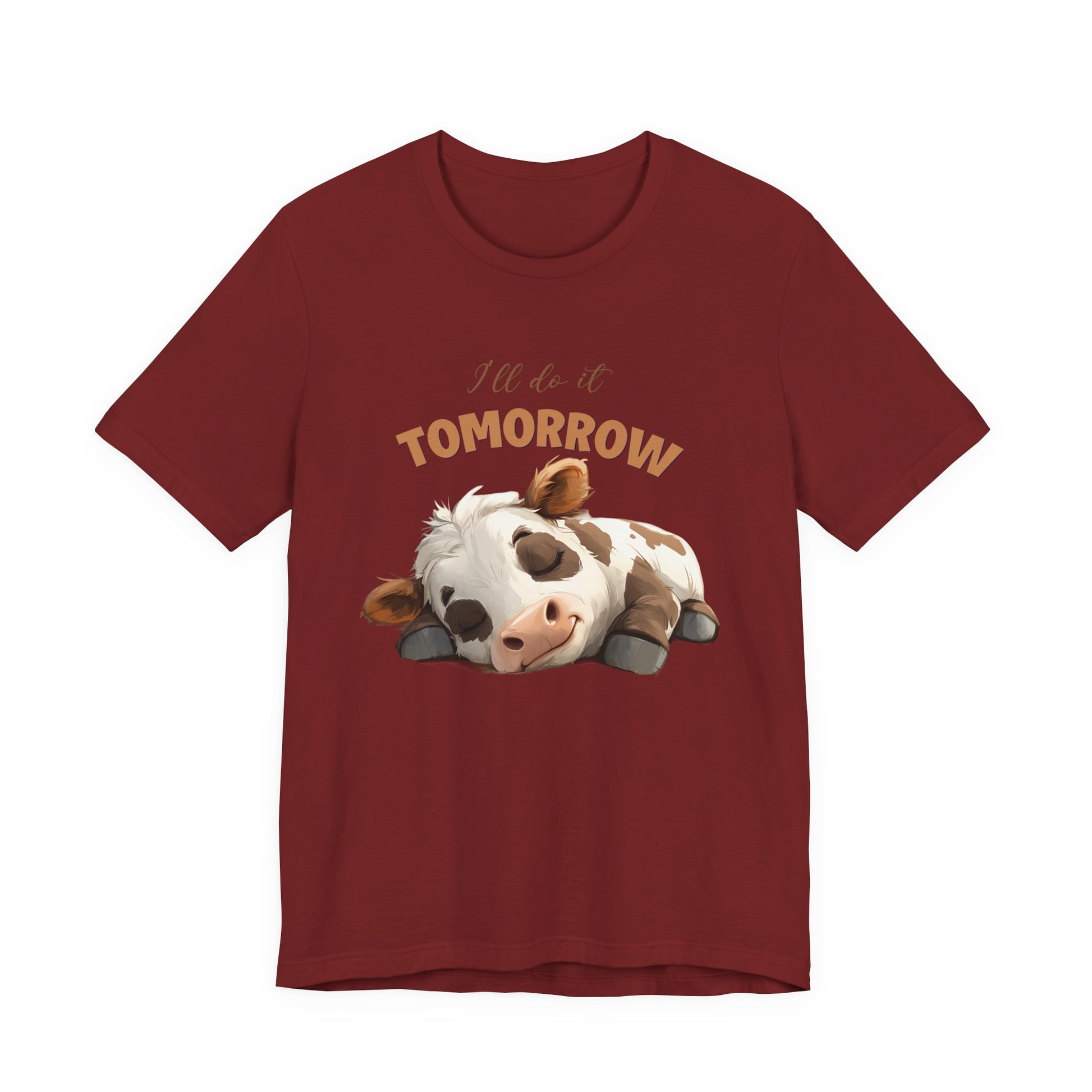 I'll do it tomorrow, Funny Cow shirt, Cow shirt, Cute Cow shirt - PopCultureByDesign36