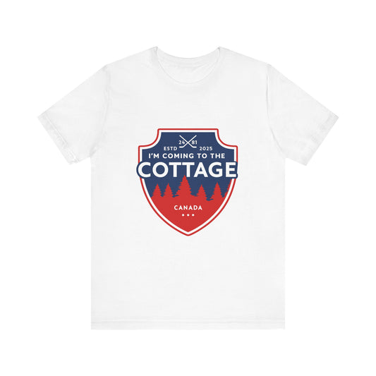 Cottage Hockey Tee — “I’m Coming to the Cottage” Canadian Hockey Lover Shirt