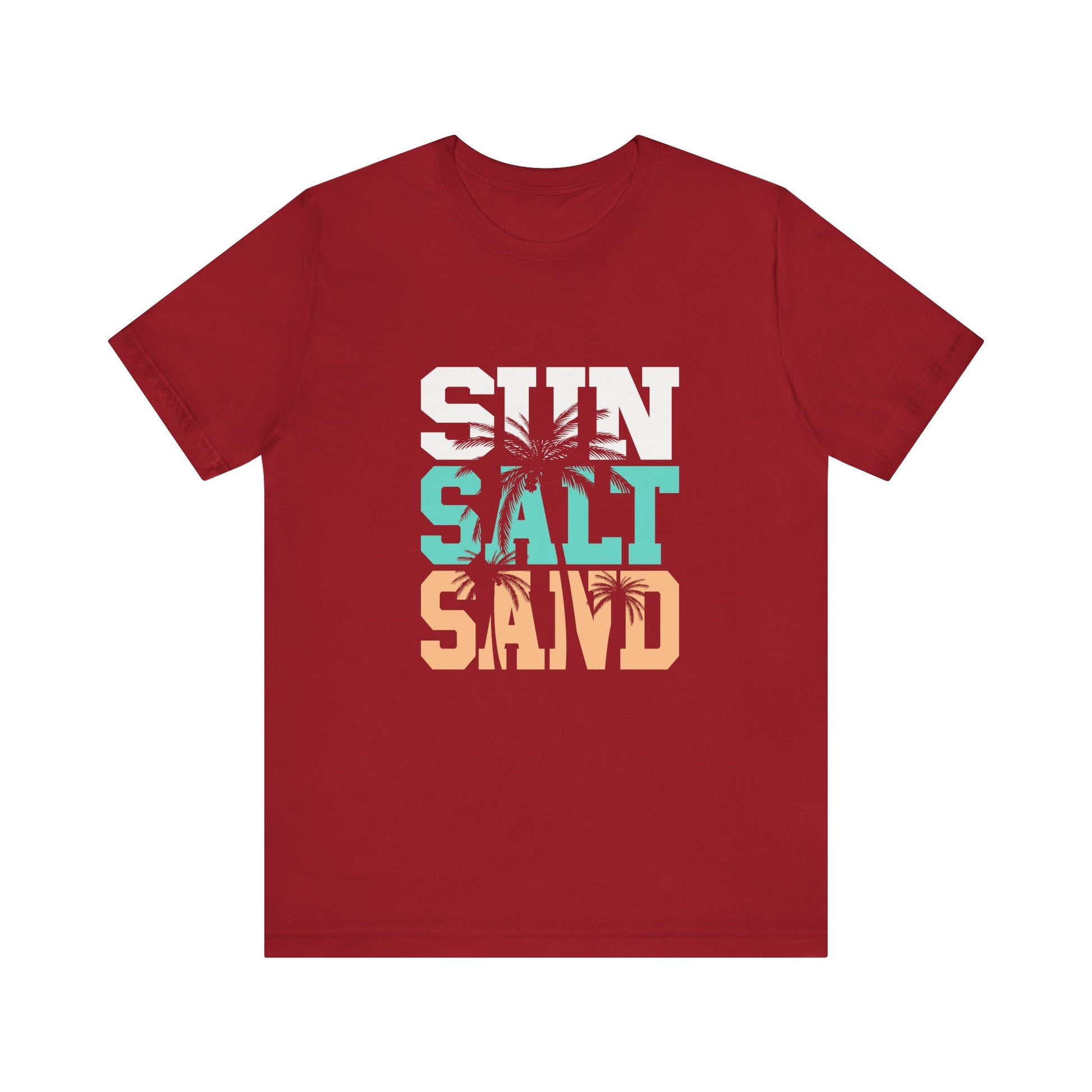 Sun Salt Sand Beach Shirt, Summer Ocean Vacation T-Shirt, Coastal Surf Lover Gift - PopCultureByDesign36