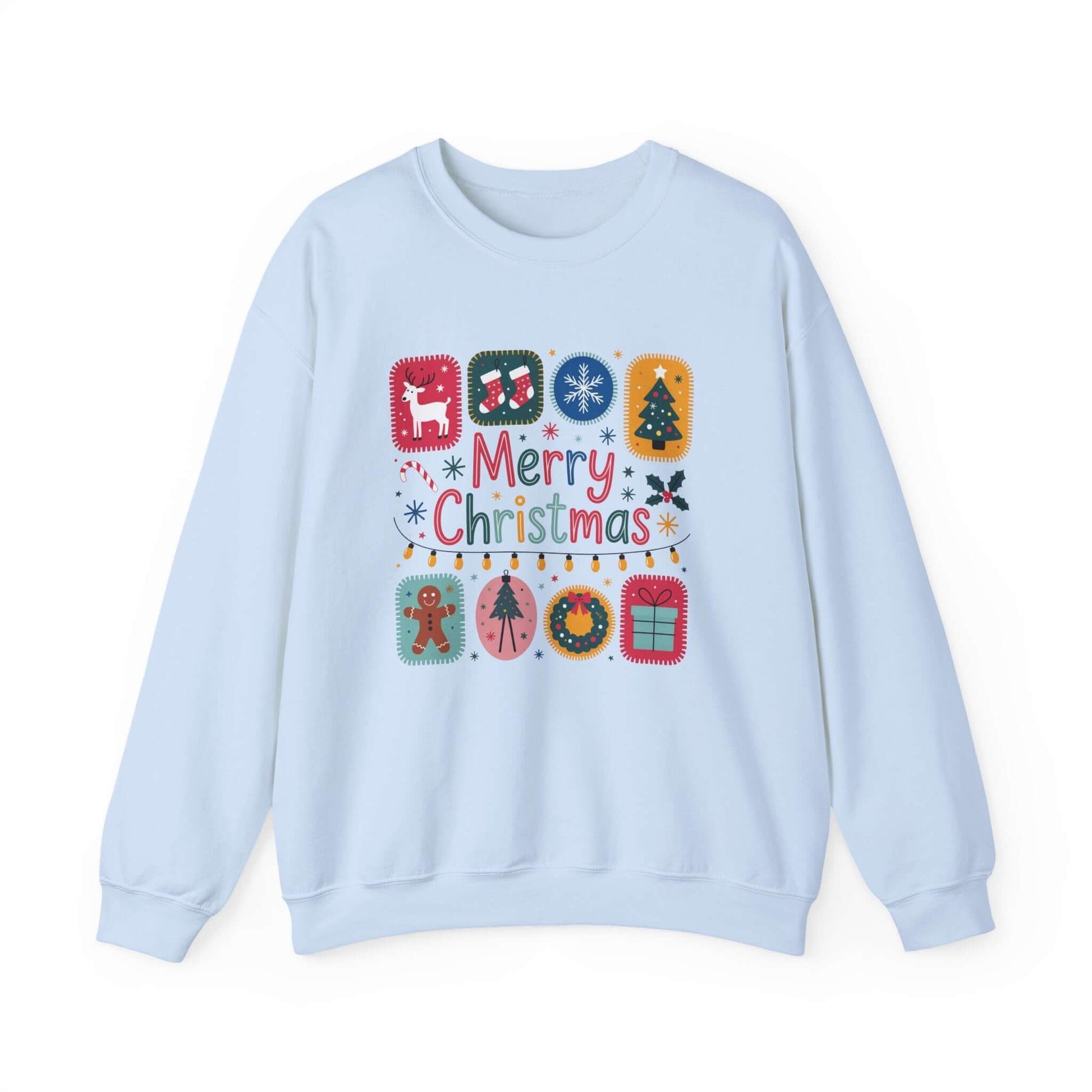 Christmas Cute Collage Sweatshirt, Winter Collage Seasonal Sweatshirt - PopCultureByDesign36