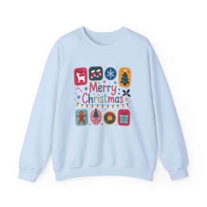 Christmas Cute Collage Sweatshirt, Winter Collage Seasonal Sweatshirt - PopCultureByDesign36