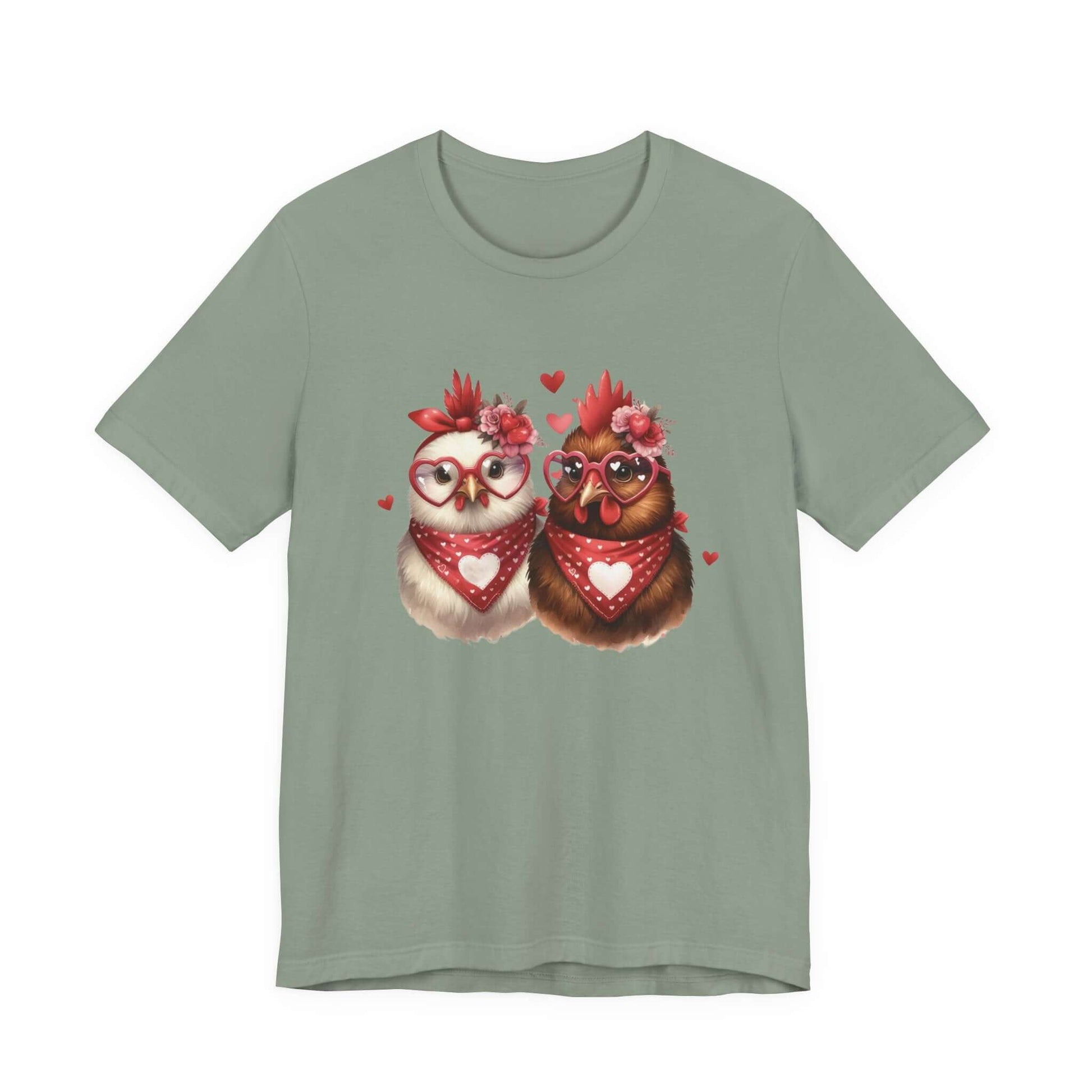 Valentines Day Farm Chickens Shirt, Valentine Farm Shirt, Chicken Shirt - PopCultureByDesign36