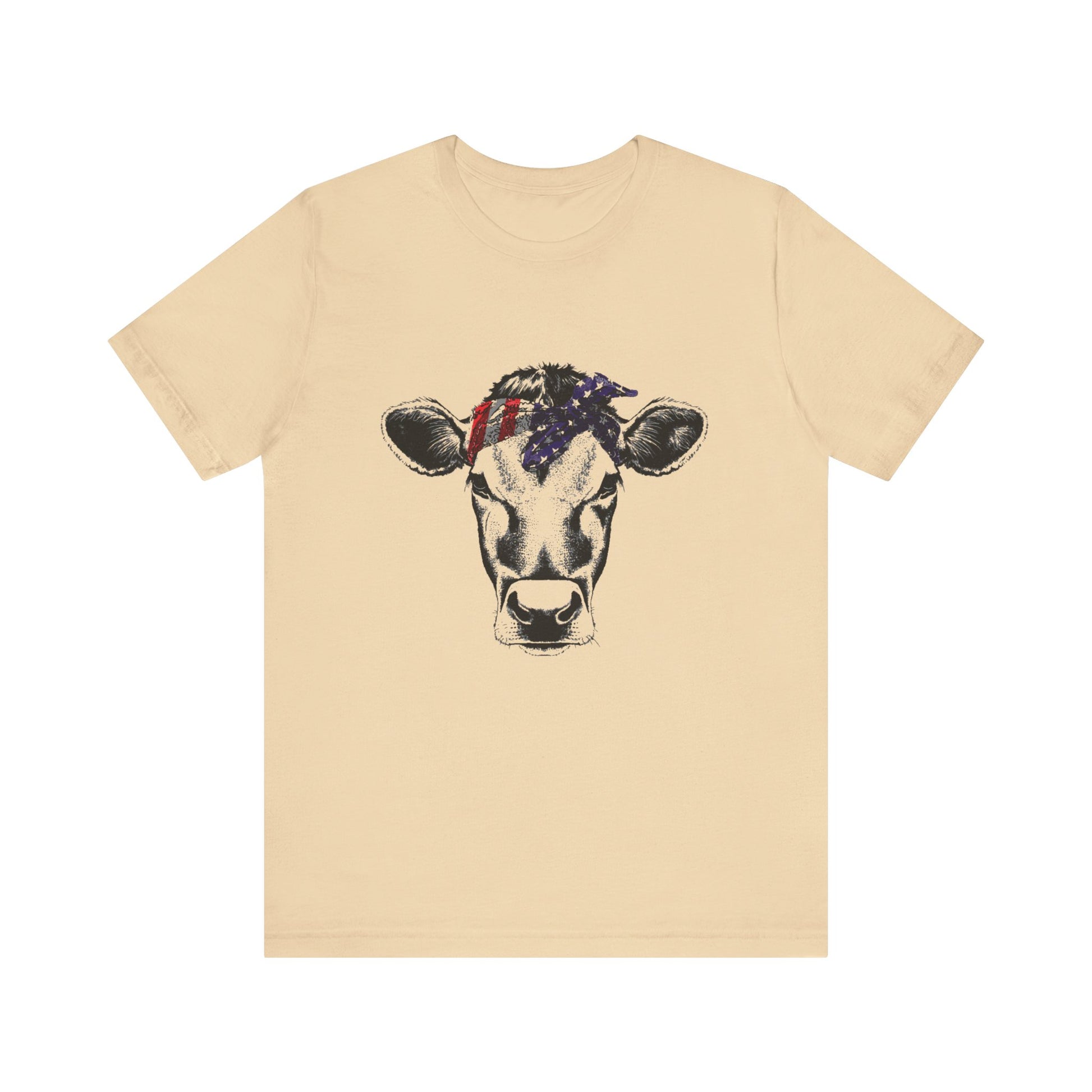 Highland Cow shirt, American Flag Shirt, Funny Cow Shirt, Independence Day - PopCultureByDesign36