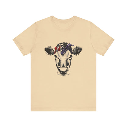Highland Cow shirt, American Flag Shirt, Funny Cow Shirt, Independence Day - PopCultureByDesign36