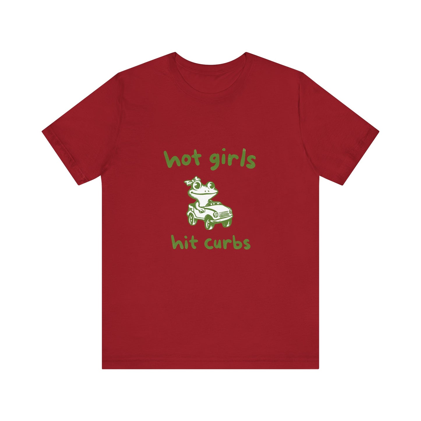 Hot Girls Hit Curbs Shirt, Funny Meme Graphic Tee, Y2K Vintage Humor - PopCultureByDesign36