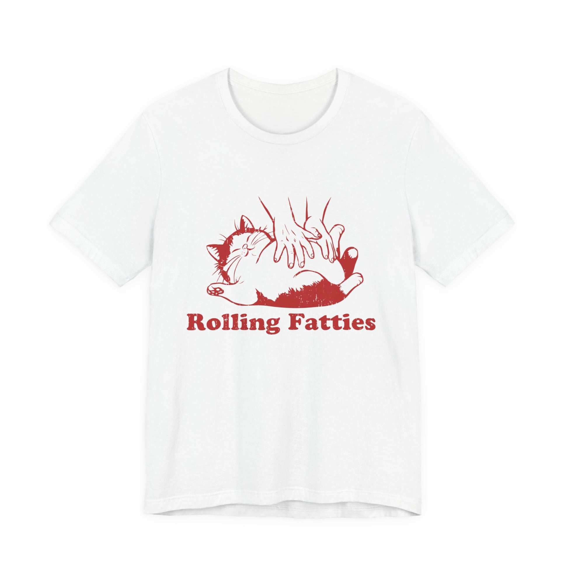 Rolling Fatties Cat TShirt, Funny Cat Graphic Shirt, Cat Lovers Gift - PopCultureByDesign36