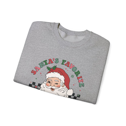 Santas Favorite Lunch Lady, Retro Santa Sweatshirt, Cute School Santa - PopCultureByDesign36